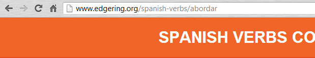 časování španělských sloves - nice URL